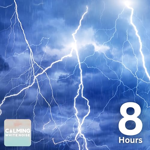 MASSIVE Thunderstorm Sounds for Sleep (8 Hours) | Pouring Rain and Loud Thunder Podcast Por  arte de portada