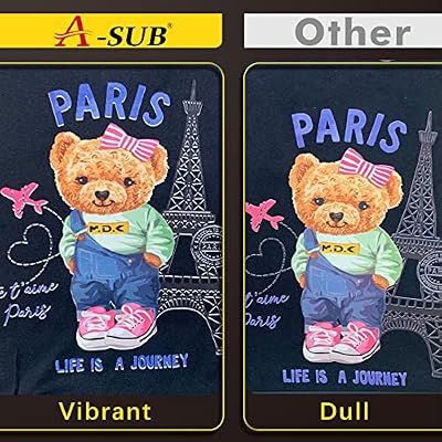 A-SUB DTF Transfer Film 13x19, A3 Plus 50 Sheets DTF Film for Sumblimation or DTF Inkjet Printer, Double Sided Matte Direct to Film Transfer Paper for T Shirts and All Fabrics