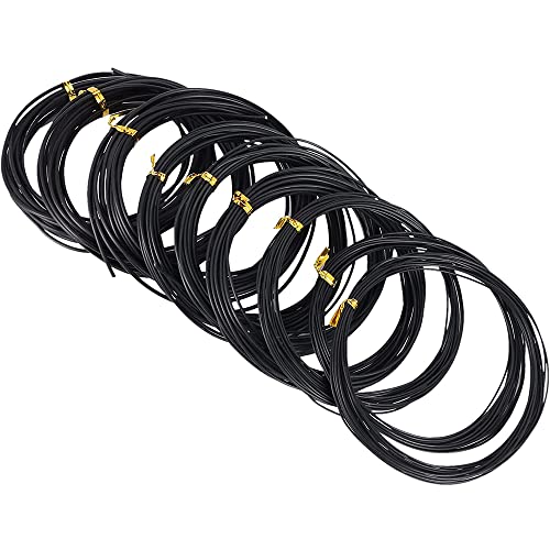 Wazakura Alambre Para Entrenamiento Bonsai Aluminio 1.5mm 150g Hecho En Japón - Negro