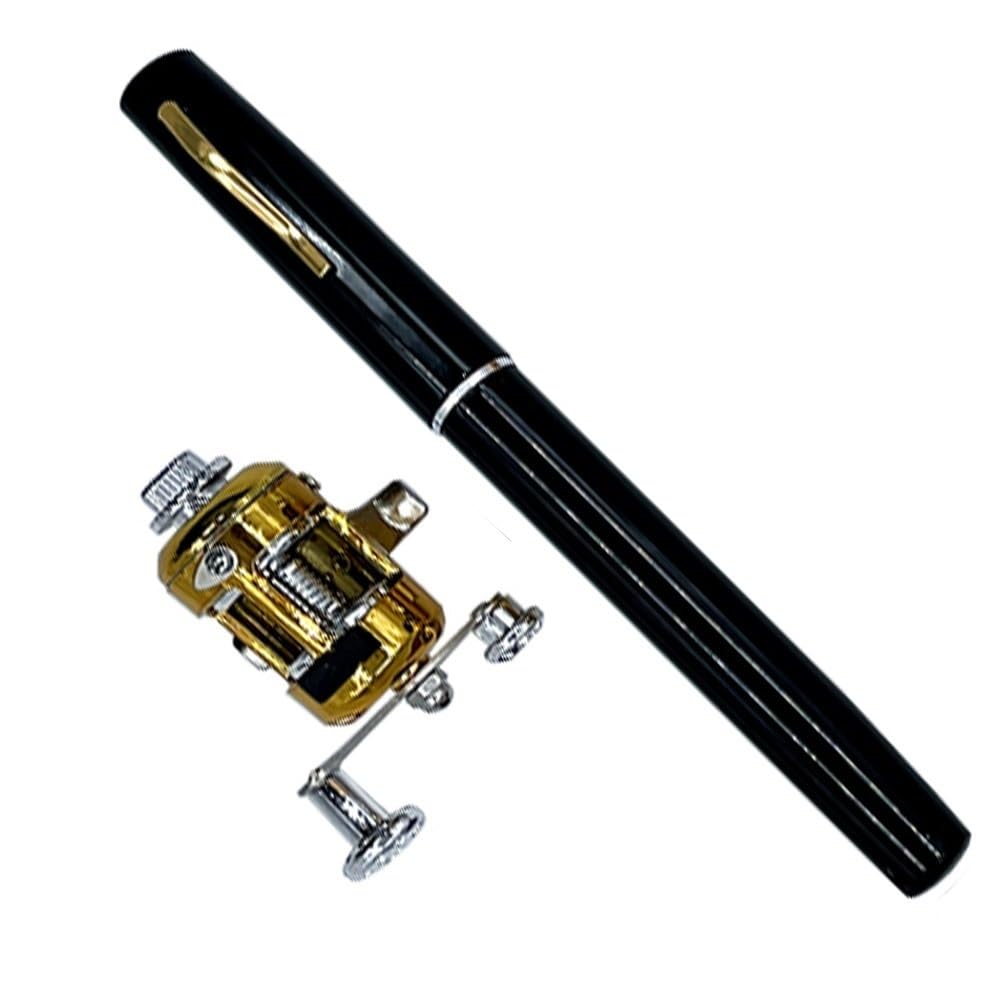 wD7rE5bm6z Canna da Pesca Canna da Pesca telescopica con Mulinello, Set da 96 cm, Canna da Pesca for Piccoli Pesci e Mulinello. Attrezzatura da Pesca.