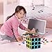 D-FantiX Speed Cube Carbon Fiber 2x2 3x3 Pyramid Speed Cube Bundle, 2by2 3by3 Pyramid Speed Cubes Set Magic Cube Toys for Kids Adult
