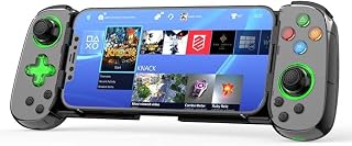 Gamepad móvel, gamepad sem fio compatível com Bluetooth, compatível com Android e iOS, controle de jogos para telefones celulares e computadores,