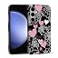 Halloween spider web heart-shaped print