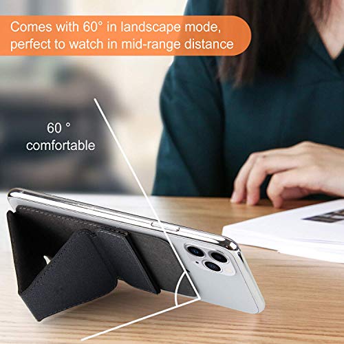 Image of STRIFF Invisible Foldable Mobile Tabletop Stand for Phone, Ultra-Slim Portable Phone Holder, Adjustable Desk Stand for Smartphones, Lightweight Pocket-Sized Mobile Stand for Office, Home & Travel