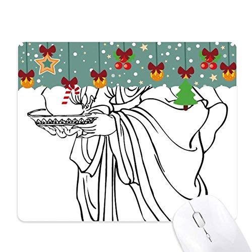 Tapis de Noël bouddhisme chinois en caoutchouc pour cadeau original