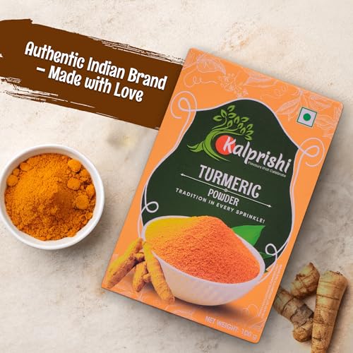 Image of Kalprishi Premium Turmeric Powder 100g | Organic Haldi | Natural Indian Spice | Curcuma