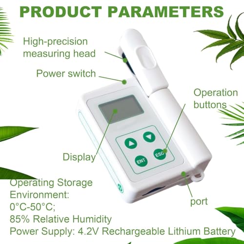 Analyseur de chlorophylle portable pour identifier les carences des végétaux
