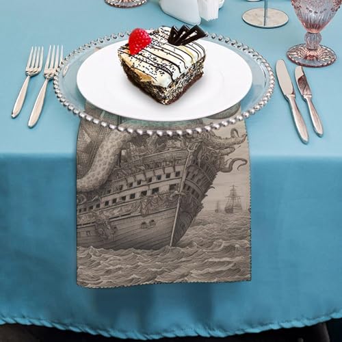 Servilletas de Tela Decorativas Estilo Pirata 6 Unidades miniatura 4