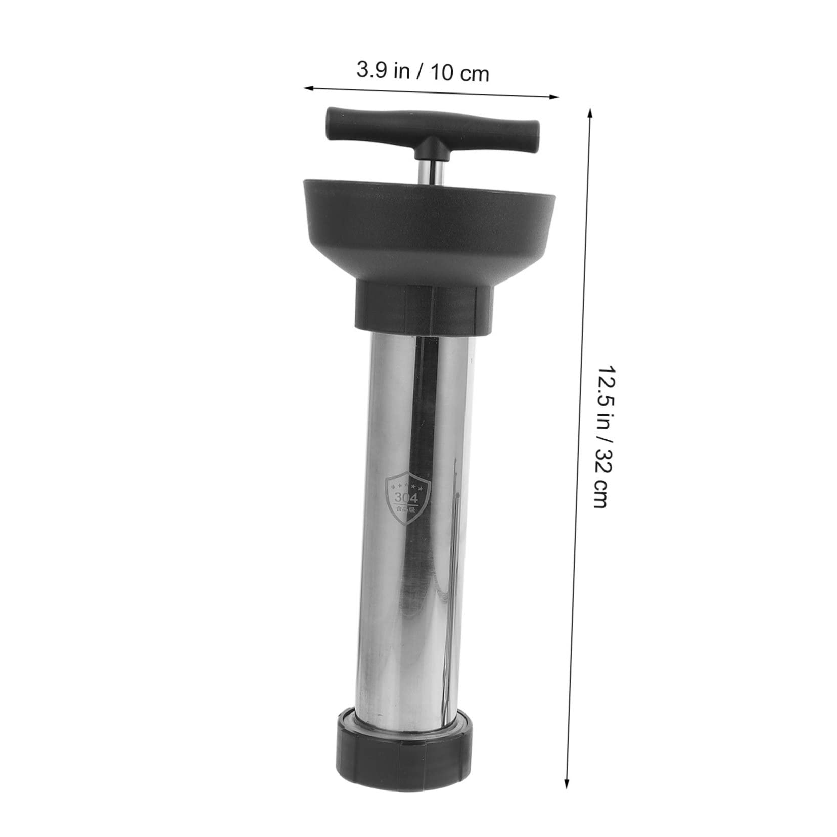 Cabilock 1set Manual Stainless Steel Sausage Stuffer Tool for Homemade Sausage Making Kitchen Meat Filler with Various Tubes for Pig Chicken and Lamb