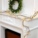 Syhood 9 Ft Ramadan Berry Garland 30 LED Lights...
