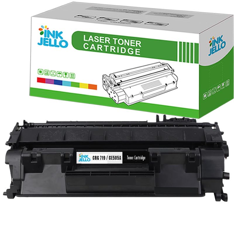Inkjello CRG 719 Toner Cartridge Replacement For Canon i-SENSYS LBP251dw LBP252dw LBP253x LBP6300dn LBP6310dn LBP6650dn LBP6670dn LBP6680x MF411dw Black (1 Pack)