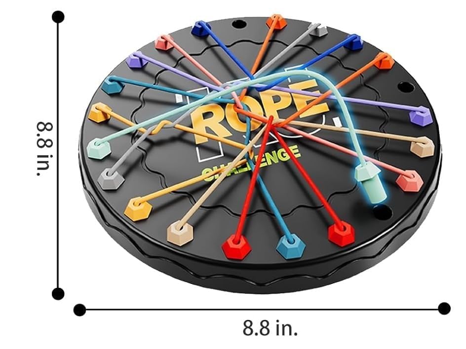 S2B BROTHERS Rope Logic Puzzle Game – Brain Teaser Toy for Kids & Adults | Untangling Strategy Board Game for Travel, Family & Party Fun | Multi-Level Focus & Motor Skill Development Challenge 1