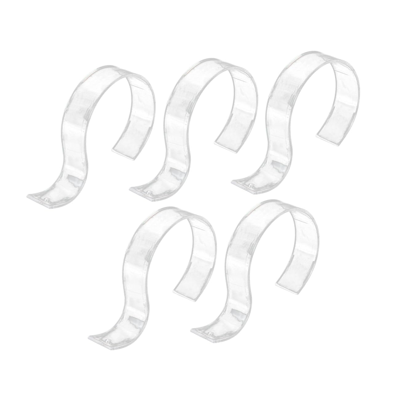 Garneck 5pcs Acrylic Belt Display Stand Belt Holder Stand Display Mount Organizer Buckle Holder