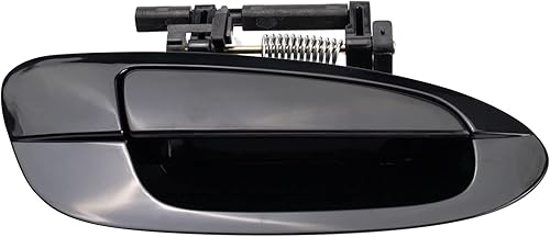 Miniatura 543 de TRQ Manija de la puerta exterior trasera izquierda del lado del conductor negra compatible con Honda Civic 2001-2005