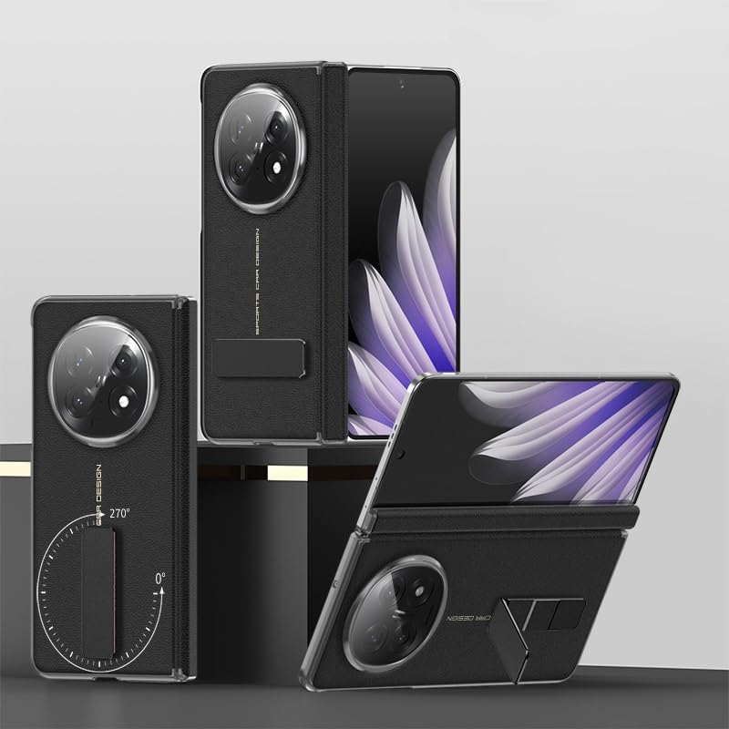 Étui cuir Oppo Find N5 coque protection intégrale rabat anti-choc et béquille
