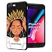 iPhone 7 Plus iPhone 8 Plus Case African American Afro Girls Women Slim Fit Shockproof Bumper Cheap Cell Phone Accessories Thin Soft Black TPU Protective Apple iPhone 7 Plus Cases (09)