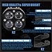 2 x Headlights Head Lights Kit Assembly For YAMAHA BANSHEE ATV Lights 3500LM 6000K Dual Color for High Low beam With Headlight Mounting Brackets Mounts (1987-2001 Plug-N-Play)