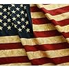 ANLEY Vintage Style Tea Stained American US Flag 3×5 Foot Nylon Embroidered Stars and Sewn Stripes 4 Rows of Lock Stitching Antiqued USA Banner Flags with Brass Grommets 3 X 5 Ft