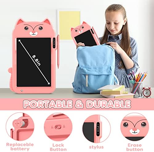 Toys for 3 4 5 6 7 Years Old Girls Gifts,LCD Writing Tablet 8.8 inch Doodle Board, Colorful Electronic Drawing Pad Gifts for Kids Educational Learning Toy Gifts for 3 4 5 6 7 8Years Old Boys Girls 4 516ntAywX2L. AC