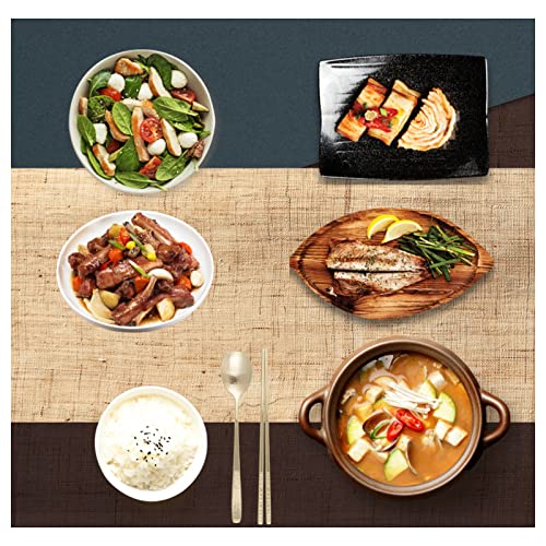 Korean Chopsticks Spoon 1 Set And Ceramic Rest Rack 1 Piece - Metal 18/10 Stainless Steel- Printed Hangul Characters With Giftable Box (Hangul Gold 1Set) #TOP5