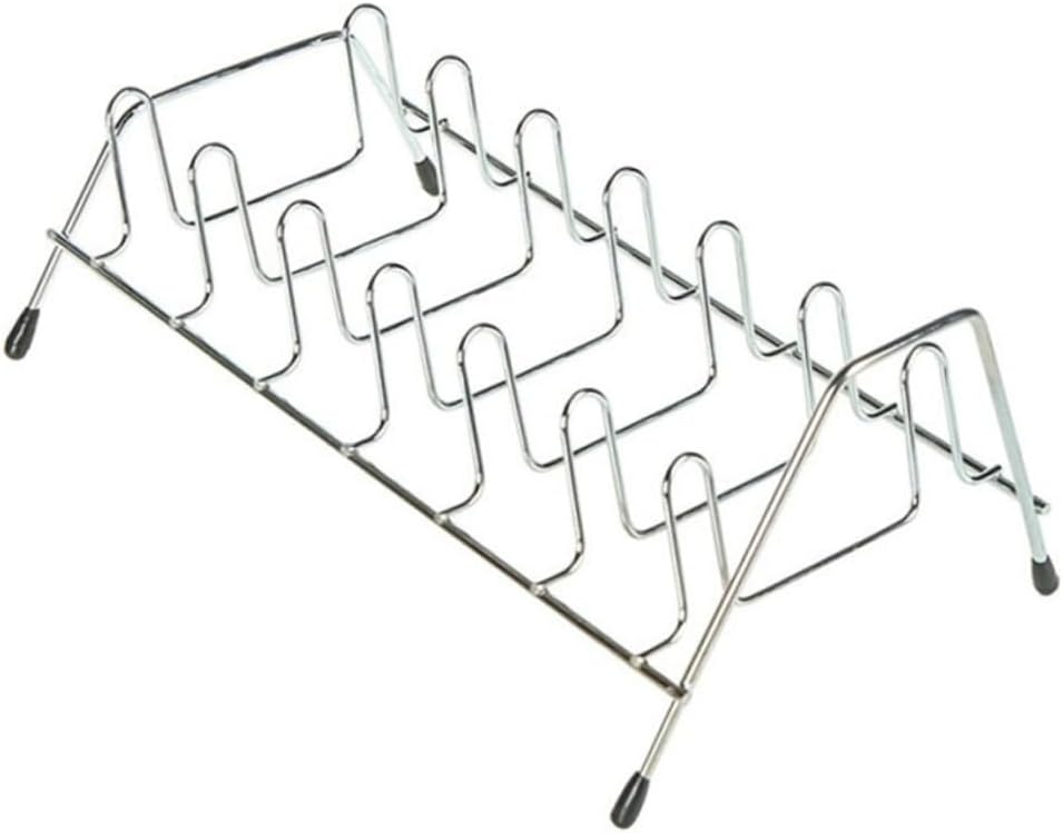 2pcs Stainless Steel Bowls Holder and Plate Organizer Single Layer Drying Rack for Kitchen Storage Non Slip Feet Design for Home Restaurant Rv and Camper Use