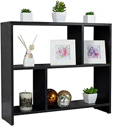 Rack para Tv Nicho Aparador Madeira Preto para Sala Quarto