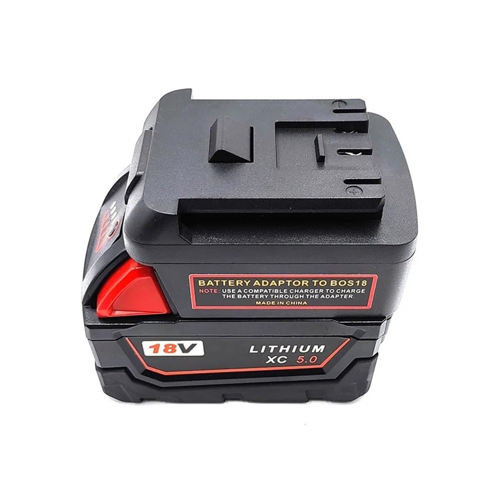 Compatible con el Adaptador de batería de Herramienta eléctrica Bosch Bat Series 18V Compatible con la batería de Litio Milwaukee M18 18V