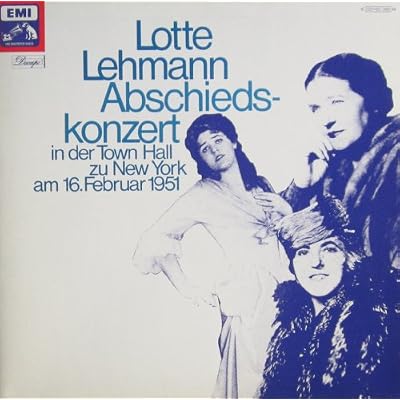 Abschieds-Konzert in der Town Hall zu New York am 16. Februar 1951