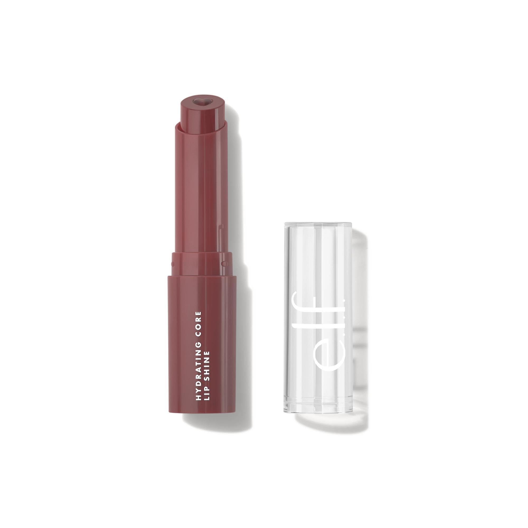 e.l.f. Hydrating Core Lip Shine, Pflegender & Nährender Lippenbalsam, getönter Lippenpflegestift, Happy, 0,09 Oz