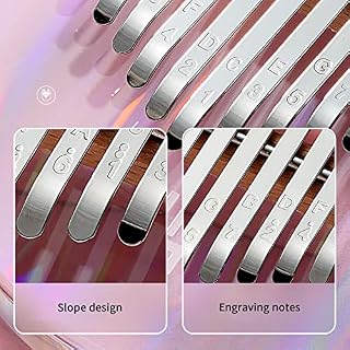 Kalimba 17 Clés Pouce Piano Cristal Portable Piano à Doigts avec étui rigide Marteau D’Accordage Cadeau Piano à Pouce… - Les Beatles, Paul McCartney, John Lennon, RIngo Starr, George Harrison Kalimba 17 Clés Pouce Piano Cristal Portable Piano à Doigts avec étui rigide Marteau D'Accordage Cadeau Piano à Pouce… – Image 6