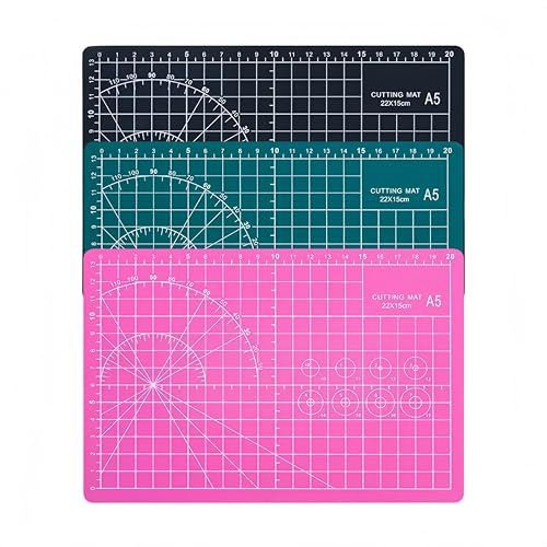 Tapete de corte A5 autorreparable de doble cara que protege tus cuchillas de patchwork 2