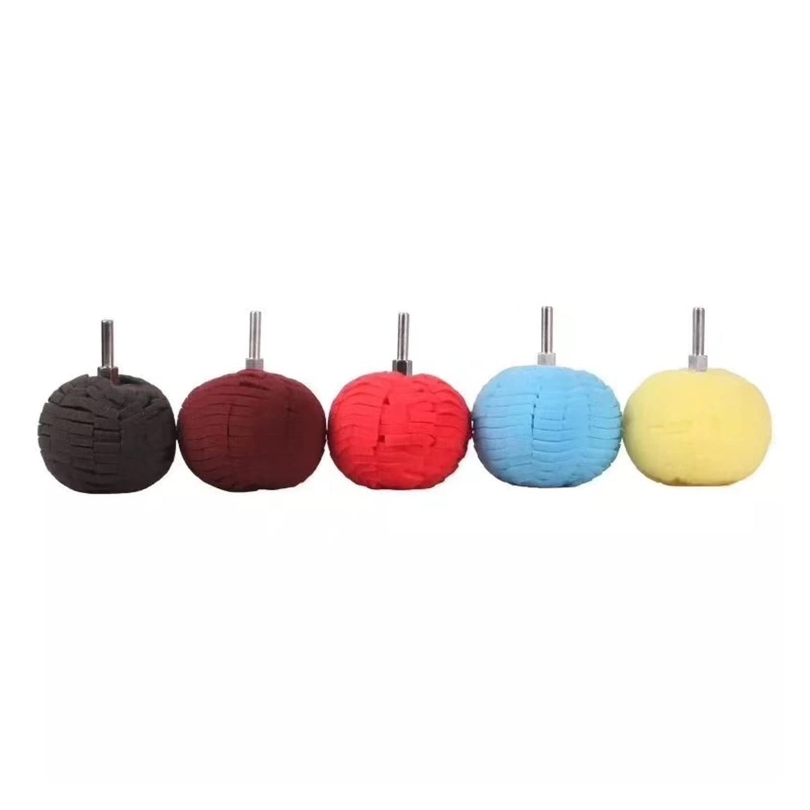 yaoqijie Auto-Rad-Polier-Schwamm 3 Zoll / 4-Zoll-Burnier-Kugel-Polierkegel-Kegel-Auto-Hub-Buffing-Schwamm 5pcs / Set Lasting (Color : 2, Material : Sponge)