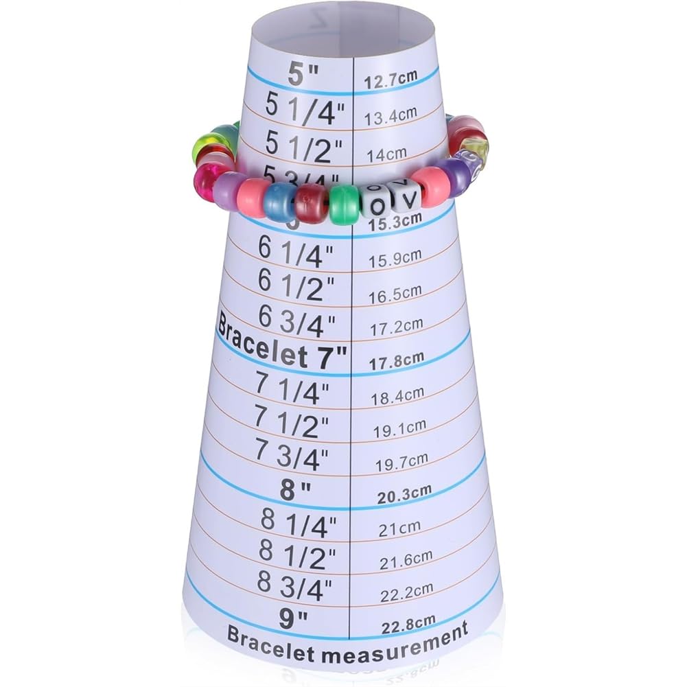 Udsknv[Ksl As Shown Wrist Size Measure Tool 2 Pcs Bracelet Mandrels And Sizers For Jewelry Necklace Measurement