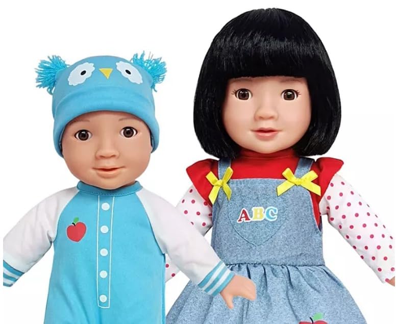 Muñecas hermanos 13 y 16 pulgadas con accesorios miniatura 4