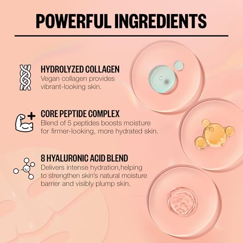 PEACE OUT Skincare Overnight Bio-Collagen Recovery Hydrating Face Mask to Calm Skin Irritation, Improves Skin Clarity with Hyaluronic Acid, 1 count - Image 5