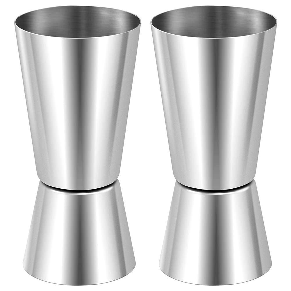 Aiciyimo Spirit Measures 25Ml/50Ml, Shot Measure Drinks Jigger Craft Dual Drinks Measuring Cup for Wine Drink Shaker