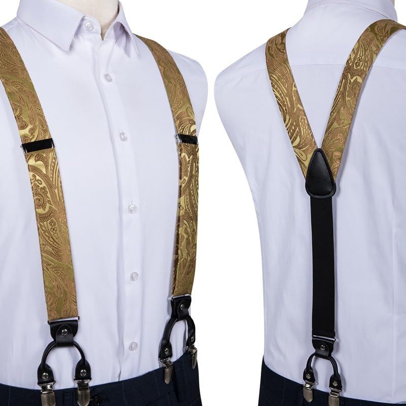 Tirantes elásticos de seda para pantalones que evitan caídas y roces 5