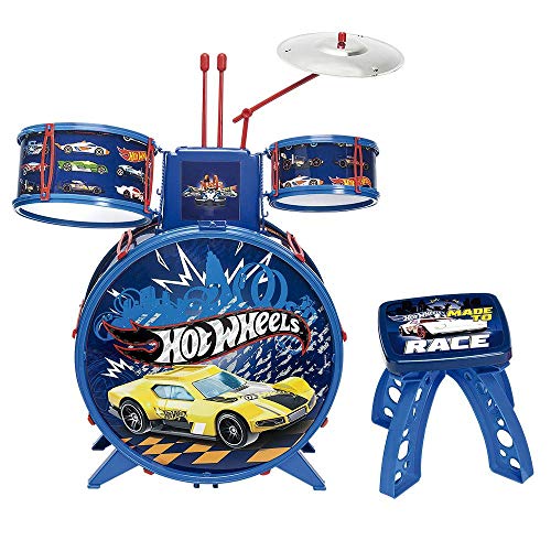 Hot Wheels Bateria Infantil Hot Wheels Azul