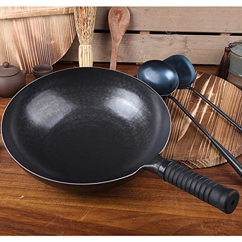 Wok de Hierro Tradicional Artesanal 30cm con Tapa miniatura 2
