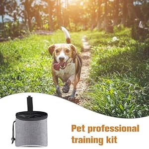 Sueiannmn Dog Treat Pouch Bag Puppy Dog Training Snack Bag Builtin Poop Bag Dispenser with Adjustable Waist Belt Pouch Handfree for Dog Walking Training Cucciolini Doodles Sueiannmn dog treat pouch bag puppy dog training snack bag built in poop bag dispenser with adjustable waist belt pouch hand free for dog walking training cucciolini doodles