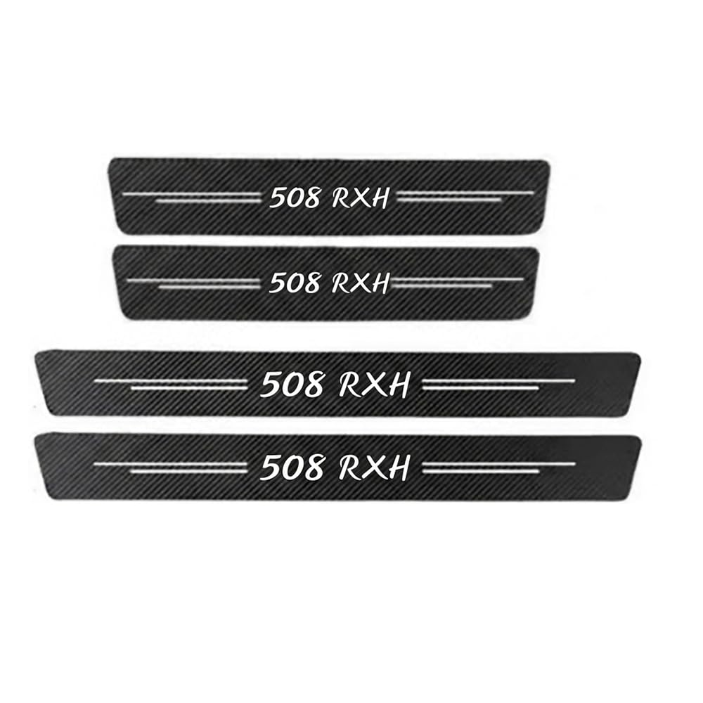 SDYAYFGE 4Pcs Kick Plates Car Door Sill Protector,for Peugeot 508 RXH