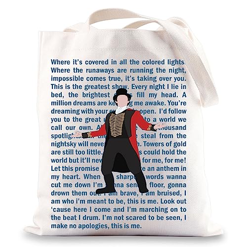 Bolso tote musical The Greatest Showman — Regalo con frase 'Rewrite The Stars' miniatura 1