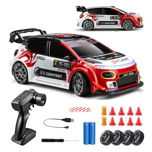 Nowzeth RC Drift Car, Red Racing Livery 1/24 Remote Control Car for Adults