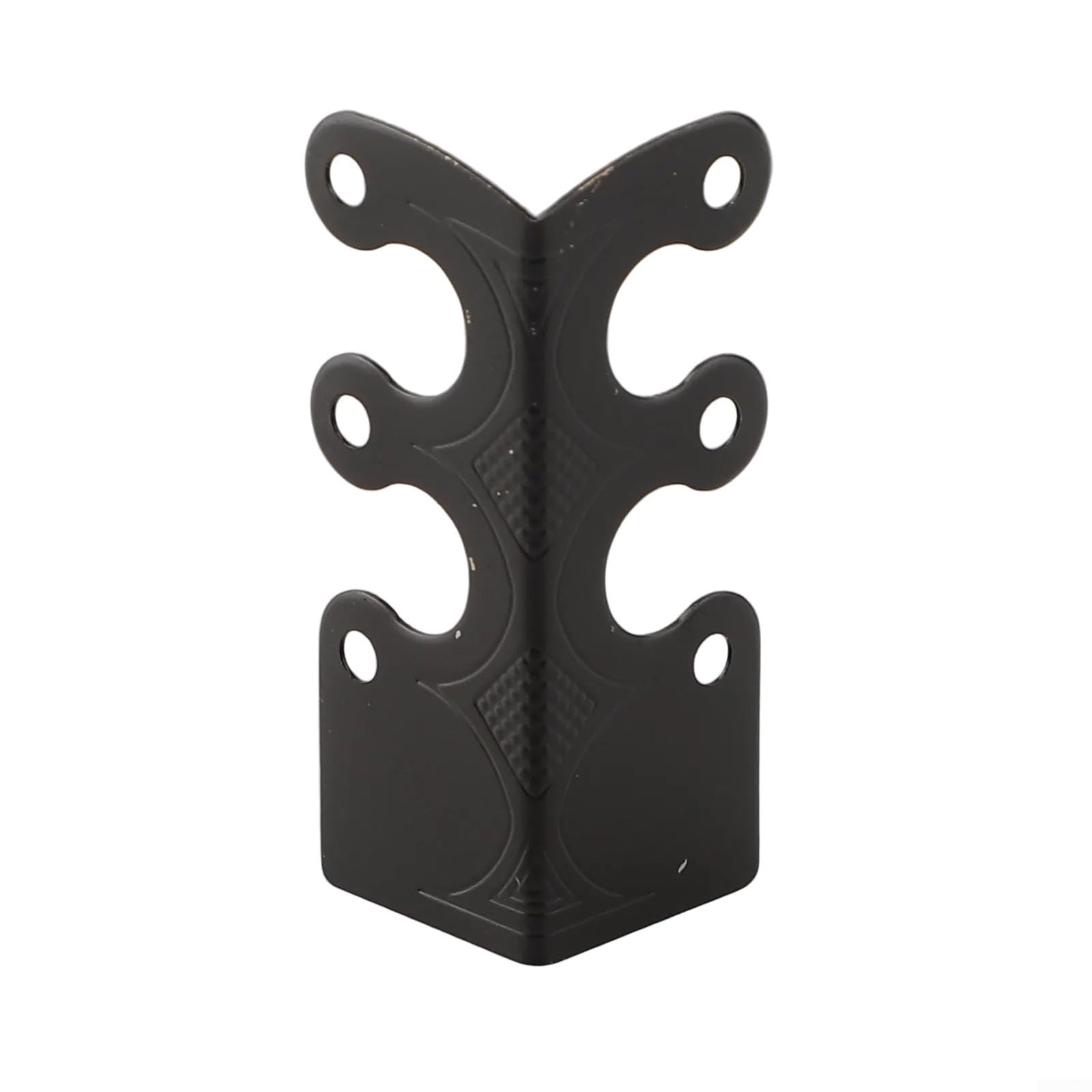 6Pcs Skiffers Baseboard Corner Protectors, Rustic Vintage Metal Corner Protectors, Decorative Corner Protector, Brass Corner Protector, Floor Skirting Board Corner Protectors (Black)