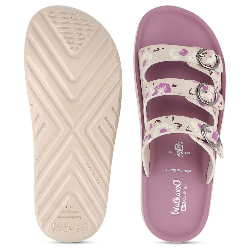Image of WALKAROO Comfort Sandal For Women's|Lightweight and Comfortable|Soft Cushioned Insole|Stylish Casual Wear|WE2024