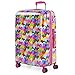 AGATHA RUIZ DE LA PRADA - Mittlere Reisetasche Starrer Trolley 4 Räder 67 cm aus Polycarbonat mit Herzprägung. Widerstandsfähig und leicht. Griff 2 Griffe und Vorhängeschloss. Student 1, Color Fuchsia