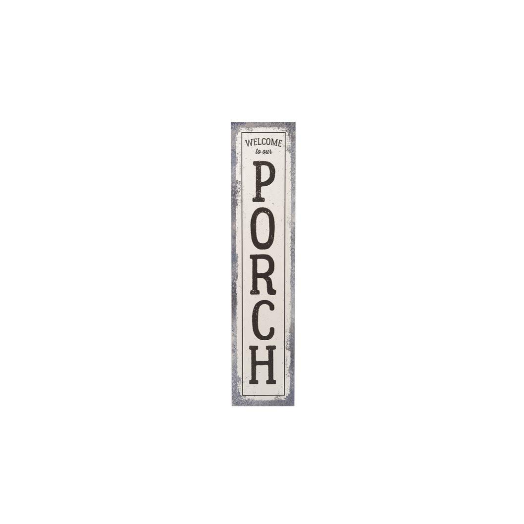 Ganz CB173671 - Cartel de pie con caballete (124,5 cm de altura, metal (Welcome to Our Porch)