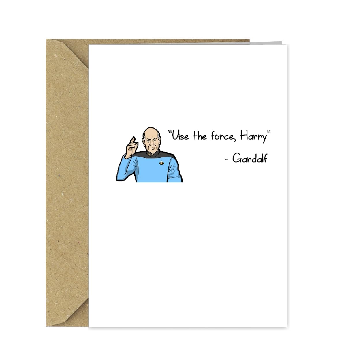 Funny Birthday Card - Use the force, Harry - Gandalf