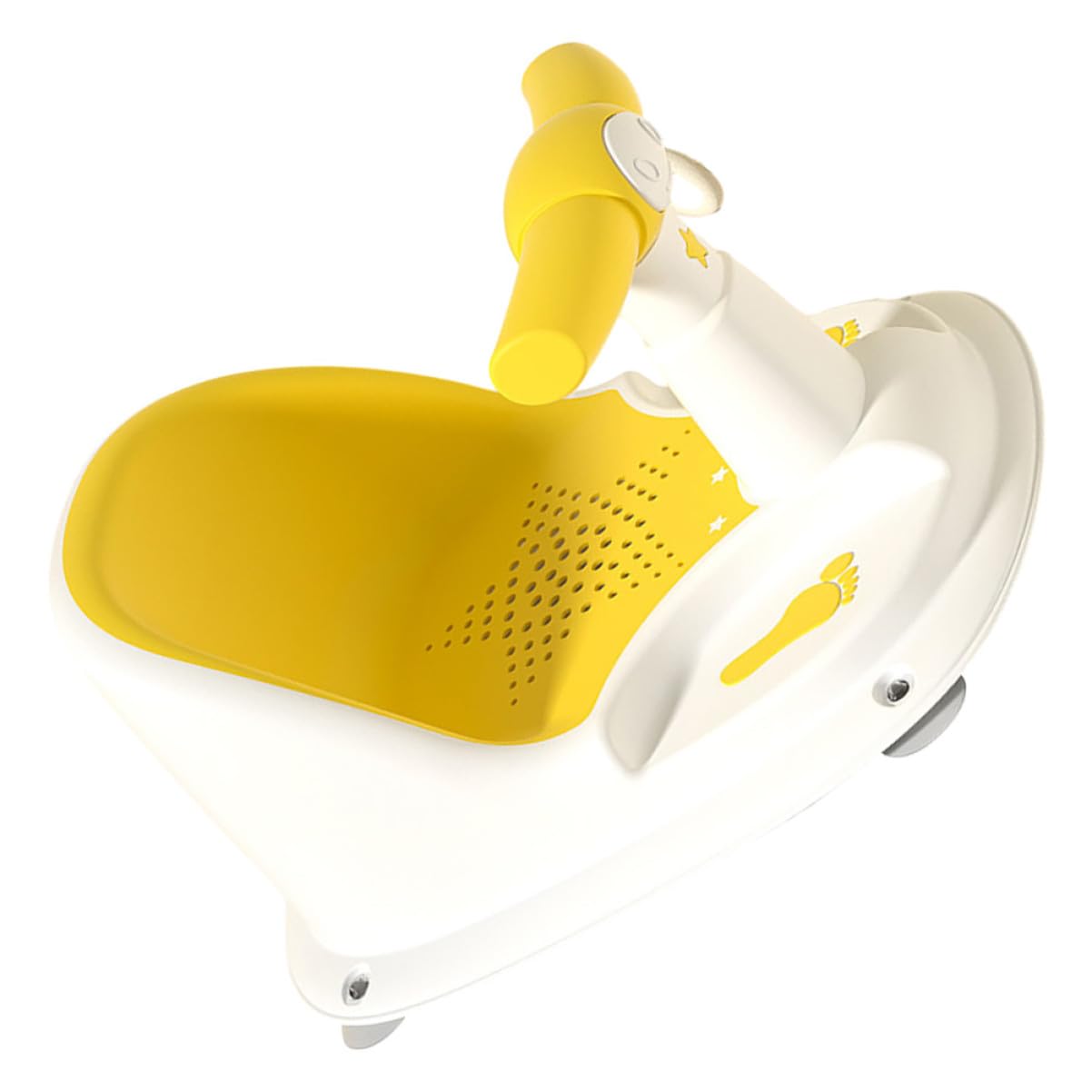 Beaupretty Asiento De Baño Antideslizante Para Ñiño De 6-12 Meses Silla De Baño Segura De Plástico Duradero Soporte Estable Para Bañera Adecuado Para Recién Nacidos Color Amarillo