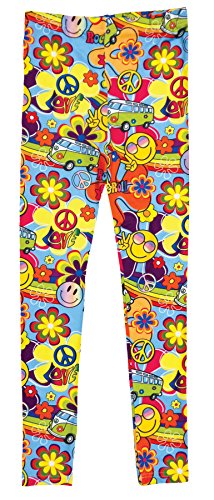 iscream Big Girls Bold Print Stretch Leggings - Bold and Bright Collection